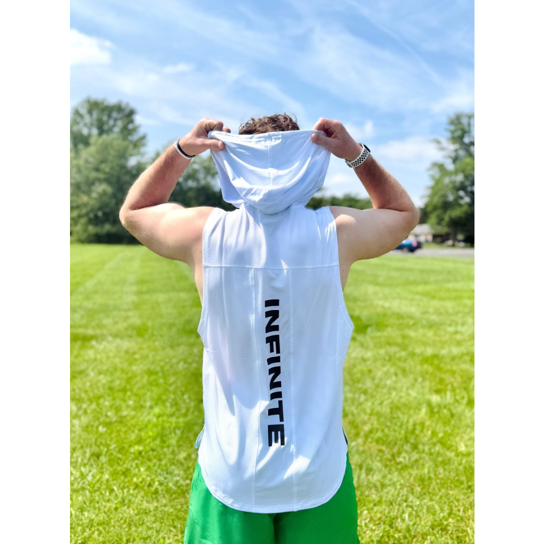 INFINITE White Out Sleeveless Hoodie